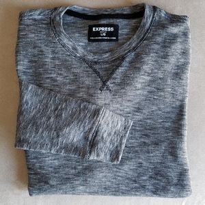 🔥3/$30 or 5/$40🔥  EXPRESS Long-Sleeved Crew Neck Waffle T-shirt